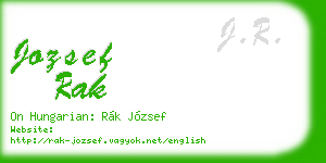 jozsef rak business card